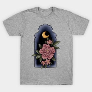 Floral moon T-Shirt